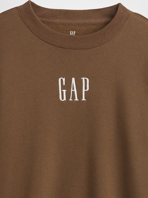 Kids VintageSoft Relaxed Logo Sweatshirt-Buffalo Brown - Image 2