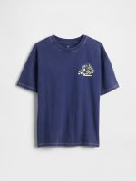 Kids Relaxed Graphic T-Shirt-Dutch Blue