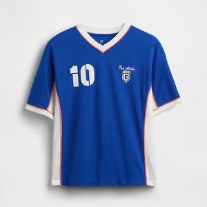 Kids Oversized Jersey T-Shirt-Active Blue