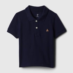 Baby & Toddler Pique Polo Shirt-Dark Night Blue