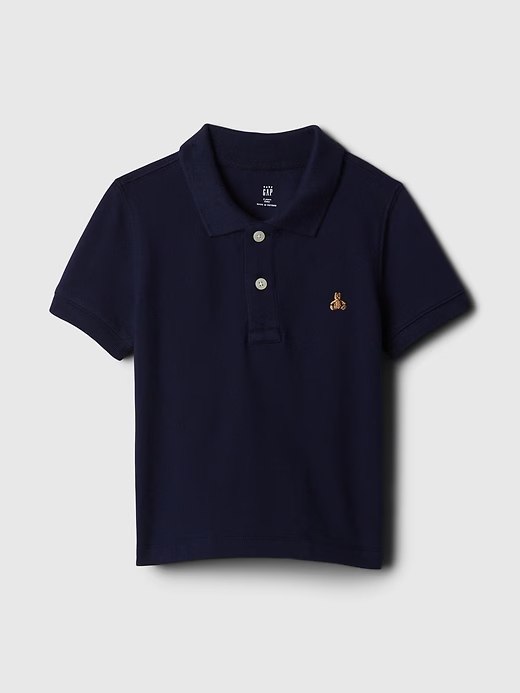 Baby & Toddler Pique Polo Shirt-Dark Night Blue