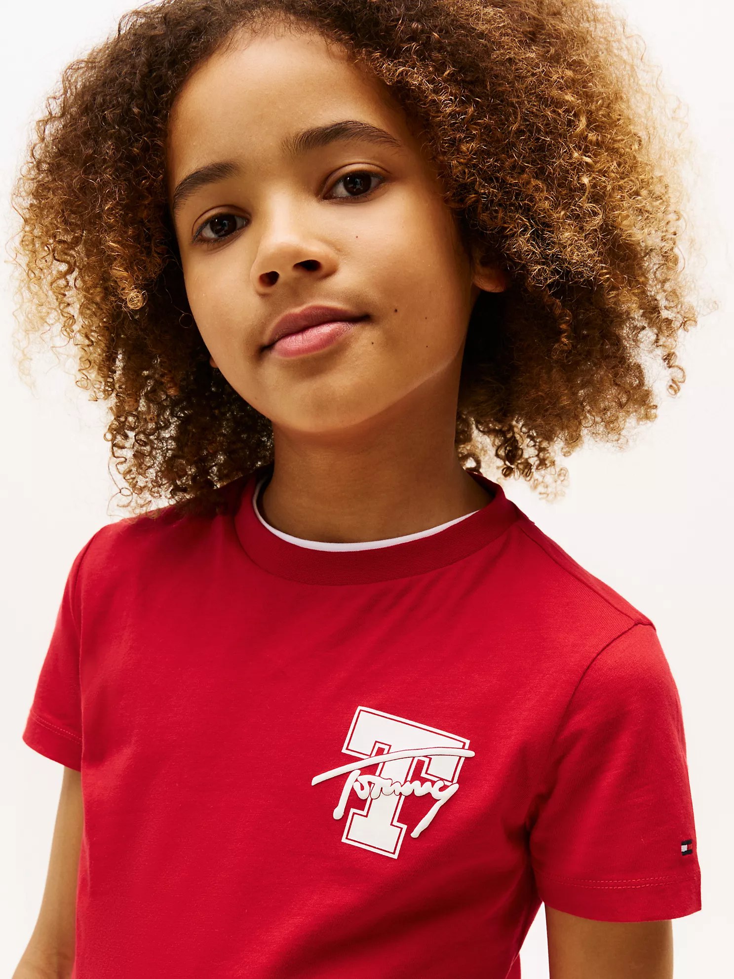 Kids' Varsity Graphic T-Shirt-Primary Red - Image 2