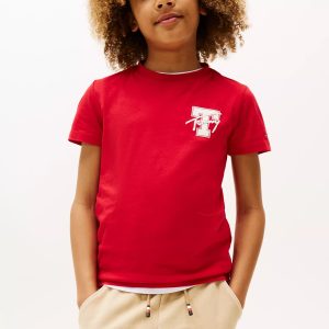 Kids' Varsity Graphic T-Shirt-Primary Red