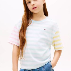 Kids' Mixed Stripe T-Shirt-Rain Dance