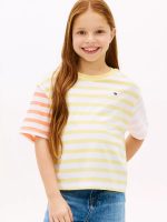 Kids' Mixed Stripe T-Shirt-Citronella