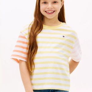 Kids' Mixed Stripe T-Shirt-Citronella