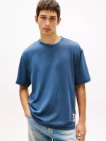 Tommy Jeans Back Wavy Flag T-Shirt-Navy