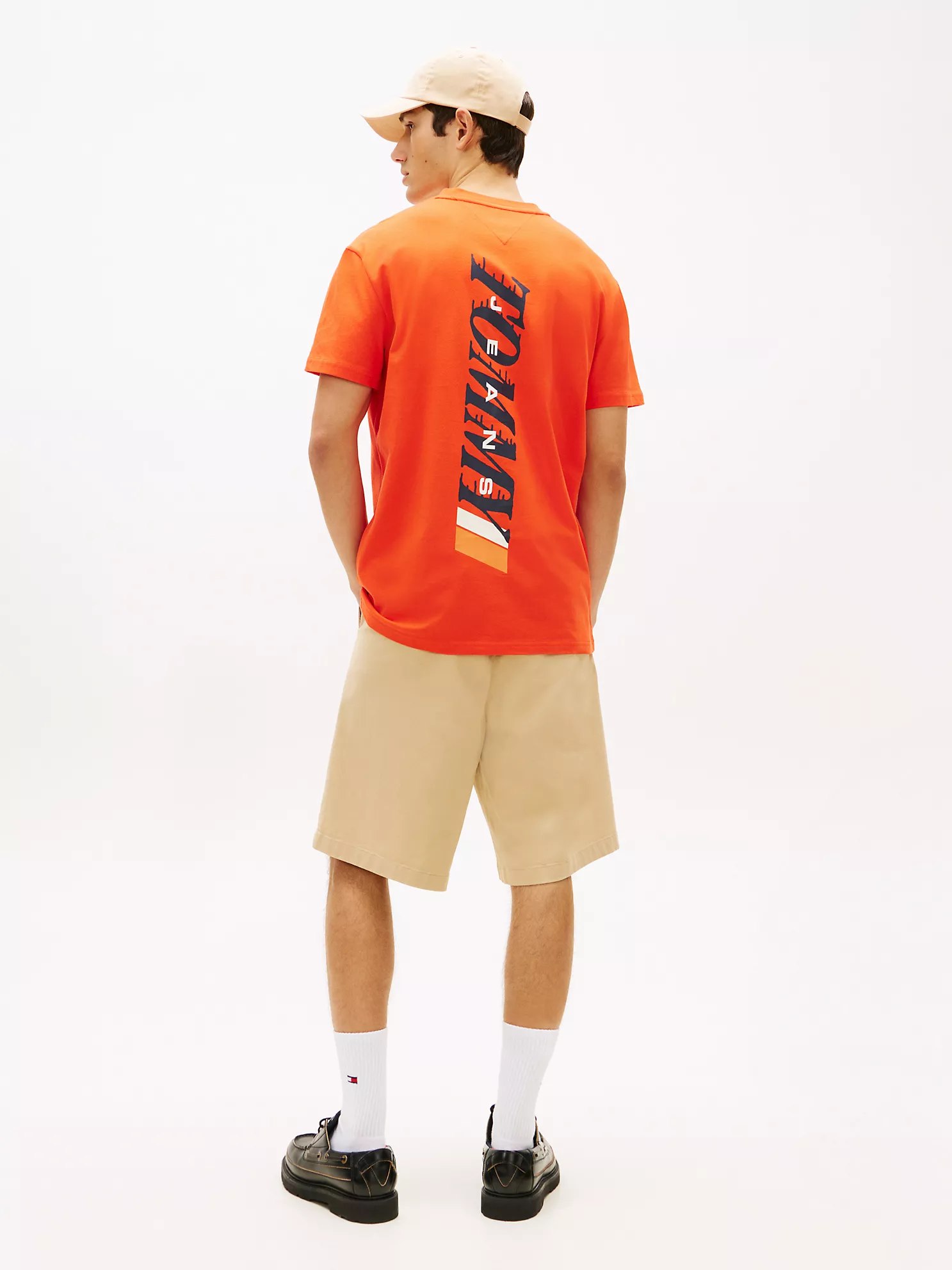 Tommy Jeans Back Logo T-Shirt-Horizon Orange - Image 2