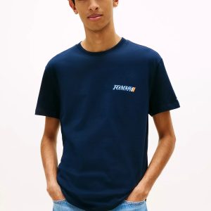 Tommy Jeans Back Logo T-Shirt-Navy