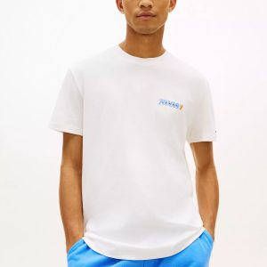 Tommy Jeans Back Logo T-Shirt-Ecru