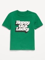 Short-Sleeve Graphic T-Shirt for Boys-Emerald Pigment