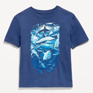 Short-Sleeve Graphic T-Shirt for Boys-Pacific Blue