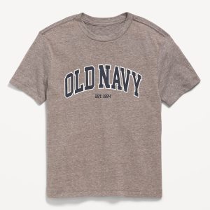 Short-Sleeve Logo-Graphic T-Shirt for Boys-Gray