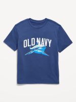 Short-Sleeve Logo-Graphic T-Shirt for Boys-Pacific Blue
