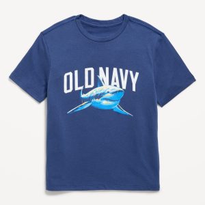 Short-Sleeve Logo-Graphic T-Shirt for Boys-Pacific Blue