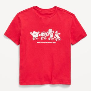 Short-Sleeve Logo-Graphic T-Shirt for Boys-Robbie Red