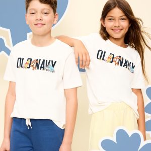 Old Navy x Disney Winnie the Pooh Gender-Neutral Graphic T-Shirt for Kids-Sea Salt