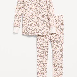 Printed Snug-Fit Pajama Set for Toddler & Baby-Leopard
