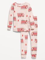 Printed Snug-Fit Pajama Set for Toddler & Baby-Fire Engine