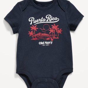 Short-Sleeve Graphic Bodysuit for Baby-In The Navy
