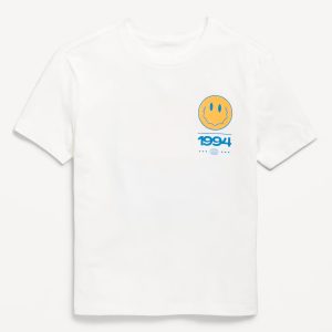 Short-Sleeve Graphic T-Shirt for Boys-White Lilies