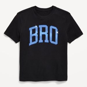 Short-Sleeve Graphic T-Shirt for Boys-Light Black Heather
