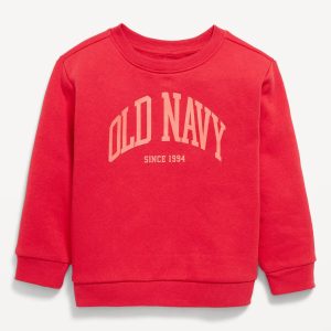 Oversized Logo-Graphic Sweatshirt for Toddler Boys-Sanguine