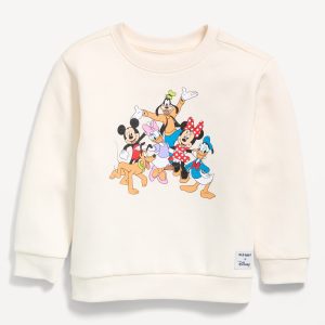 Disney© Unisex Logo Graphic Sweatshirt for Toddler-Creme De La Creme
