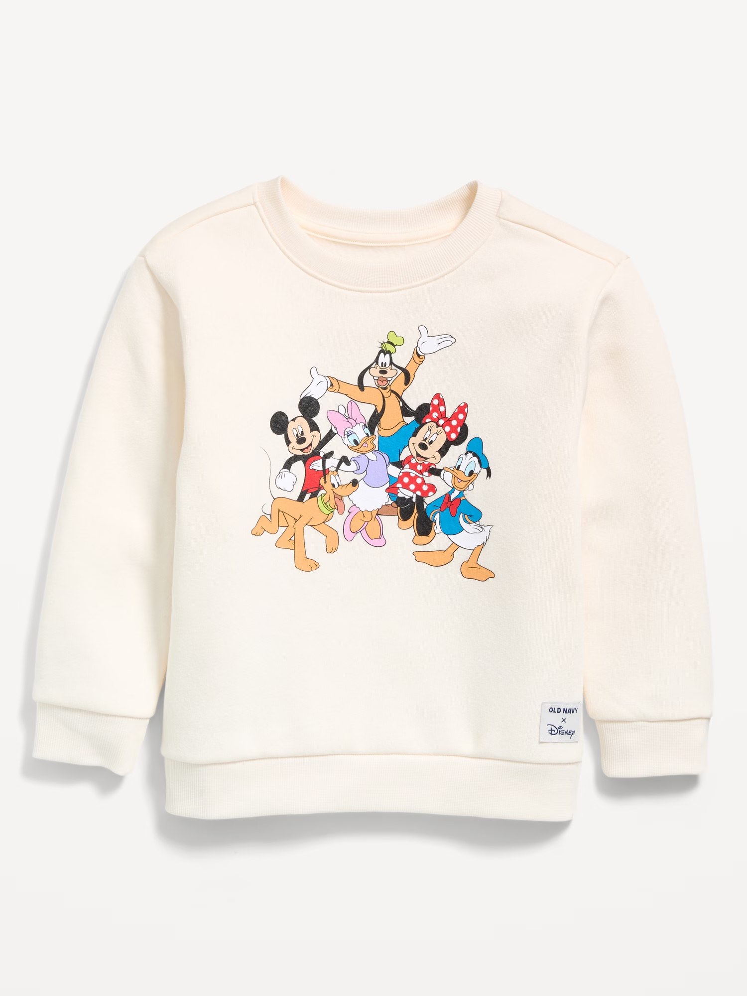 Disney© Unisex Logo Graphic Sweatshirt for Toddler-Creme De La Creme