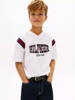 Kids' Hilfiger Sport Logo T-Shirt-White