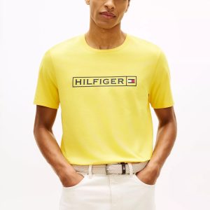 Hilfiger Box Logo T-Shirt-Marigold Yellow