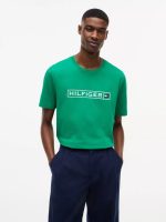 Hilfiger Box Logo T-Shirt-Olympic Green