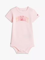 Babies' Multicolor Tommy Logo Onesie-Precious Pink