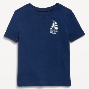 Short-Sleeve Logo-Graphic T-Shirt for Toddler Boys-Obscure Night