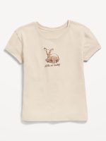 Short-Sleeve Graphic T-Shirt for Girls-Wish Bone