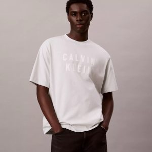 Contrast Logo Graphic Relaxed T-Shirt-Plein Air