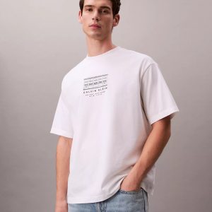 New York Office Logo Graphic Relaxed T-Shirt-Bright White