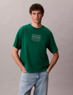 New York Office Logo Graphic Relaxed T-Shirt-Enchanted Forest