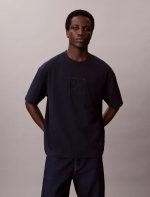 Emblem Logo Graphic Relaxed T-Shirt-Dark Sapphire