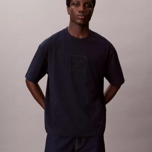 Emblem Logo Graphic Relaxed T-Shirt-Dark Sapphire