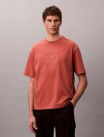 Emblem Logo Graphic Relaxed T-Shirt-Faded Flower