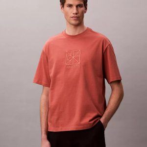 Emblem Logo Graphic Relaxed T-Shirt-Faded Flower