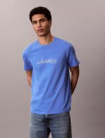 City Skyline Graphic Classic T-Shirt-Blue Twilight