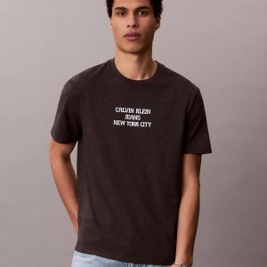 CKJ Graphic Classic T-Shirt-Dark Grey Heather Cvc