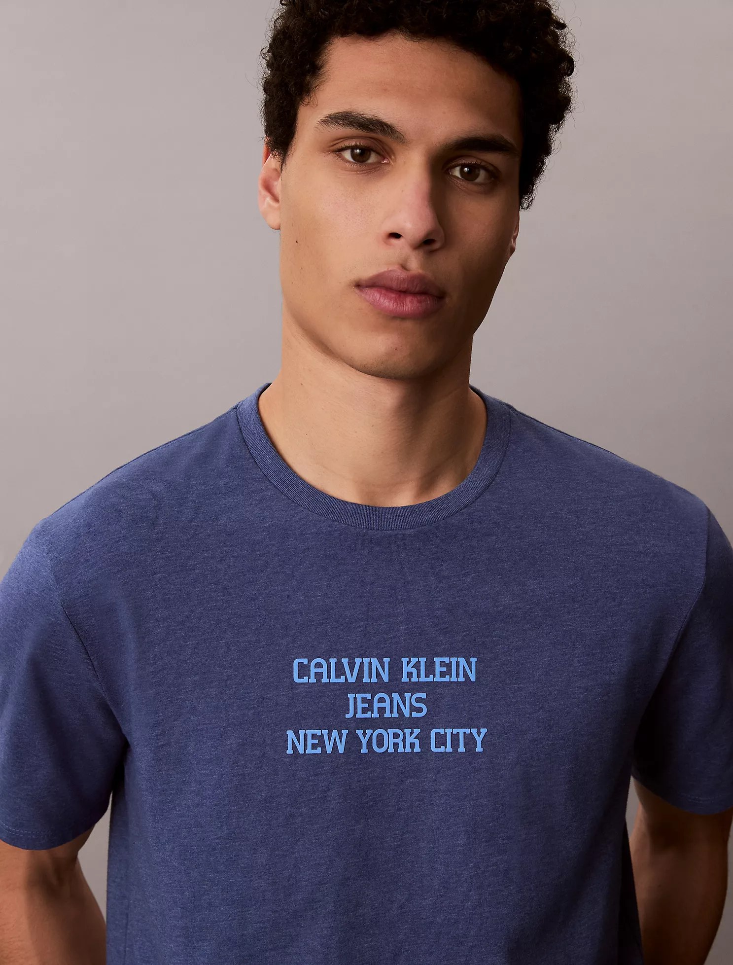 CKJ Graphic Classic T-Shirt-True Navy Heather Cvc - Image 2