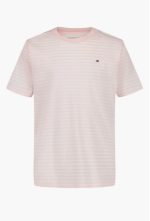 Tommy Hilfiger Kids' Clean Stripe T-Shirt-Icy Pink