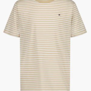 Tommy Hilfiger Kids' Clean Stripe T-Shirt-Warm Sand