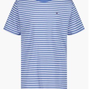 Tommy Hilfiger Kids' Clean Stripe T-Shirt-Spring Blue