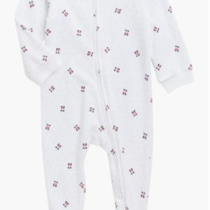 Tommy Hilfiger Allover Logo Footie-White