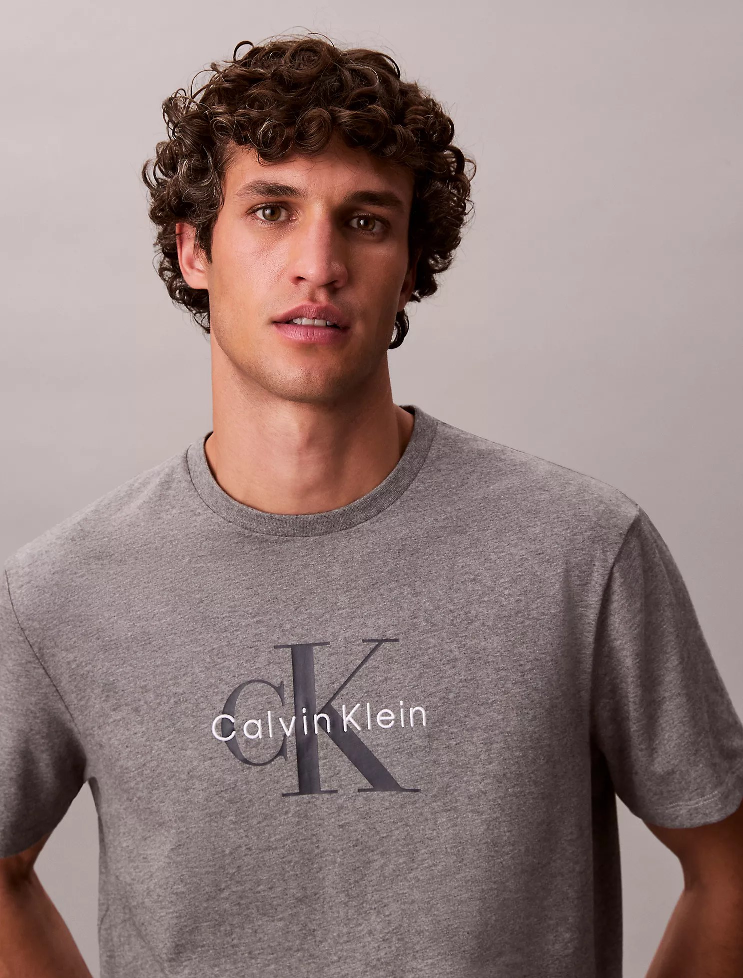 Monologo Tee-Med Grey Heather - Image 2